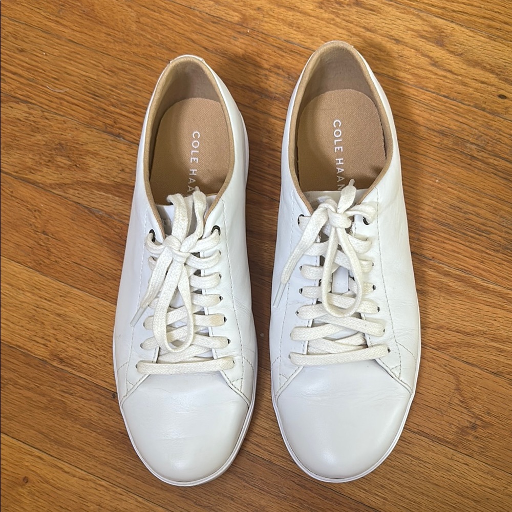 Cole Haan Women's Cream Lace-Up Sneakers